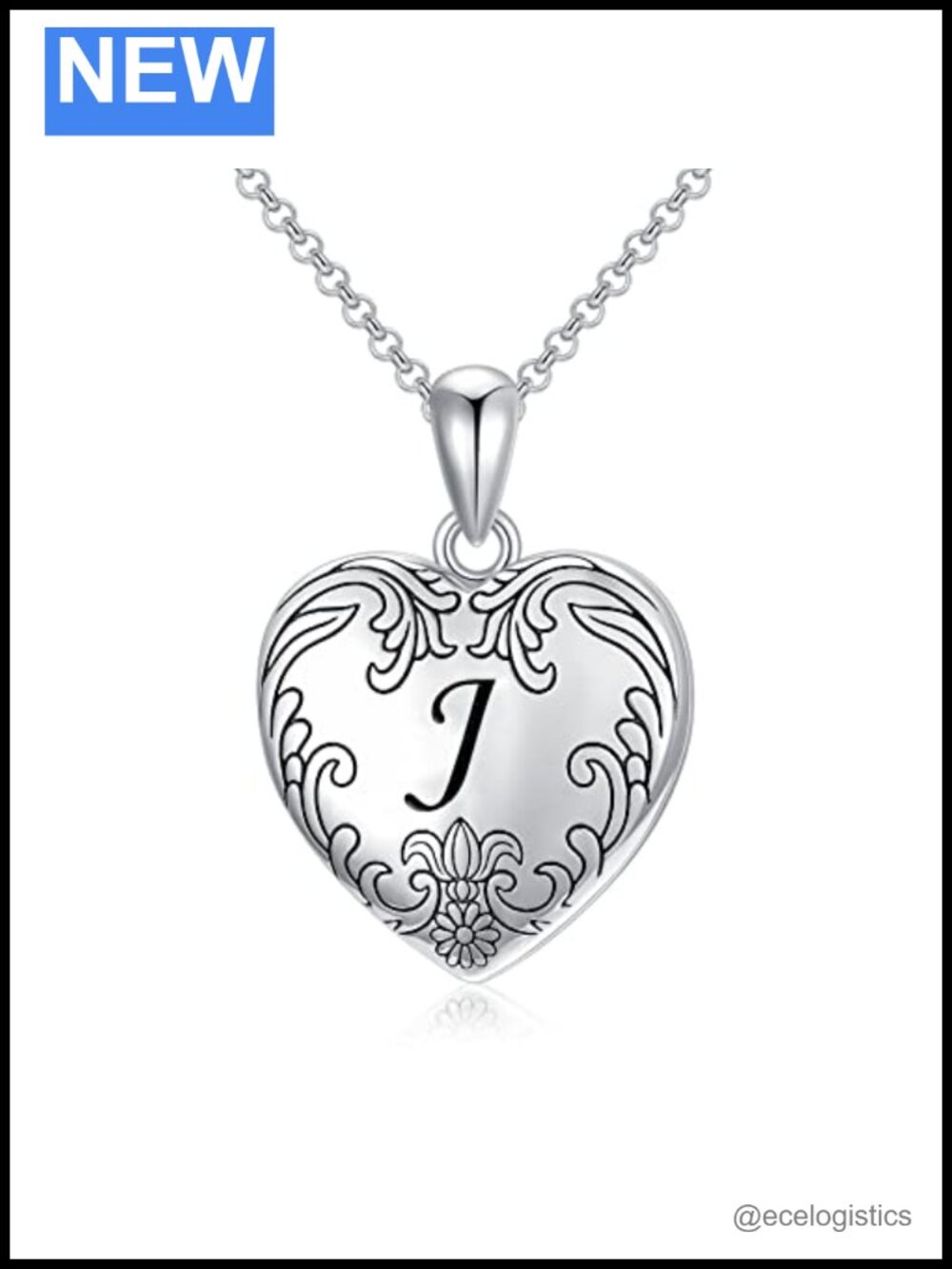 10k 14k 18k Gold Plated Heart Locket Necklace Initial Photo